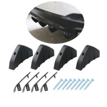 (Black)4pcs Universal Car Modified Rear Bumper Anti-collision for Mini Cooper S JCW One R50 R53 R55 R56 R60 R61 F54 F55