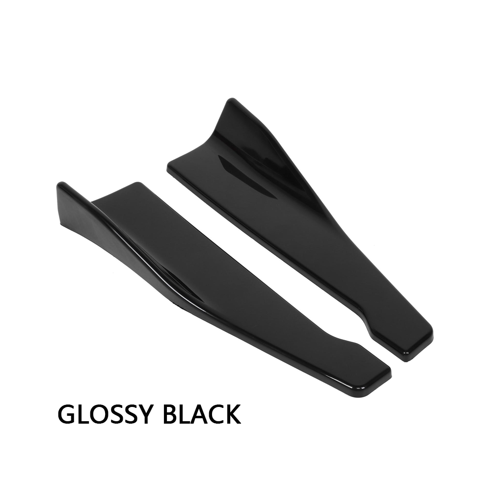 (Black)48Cm Side Skirts For Cars Universal Bumper Spoiler Splitter Extensions Bmw F20 E90 Golf 5 6 Passat B6 B8 Peugeot Black 9497818834285