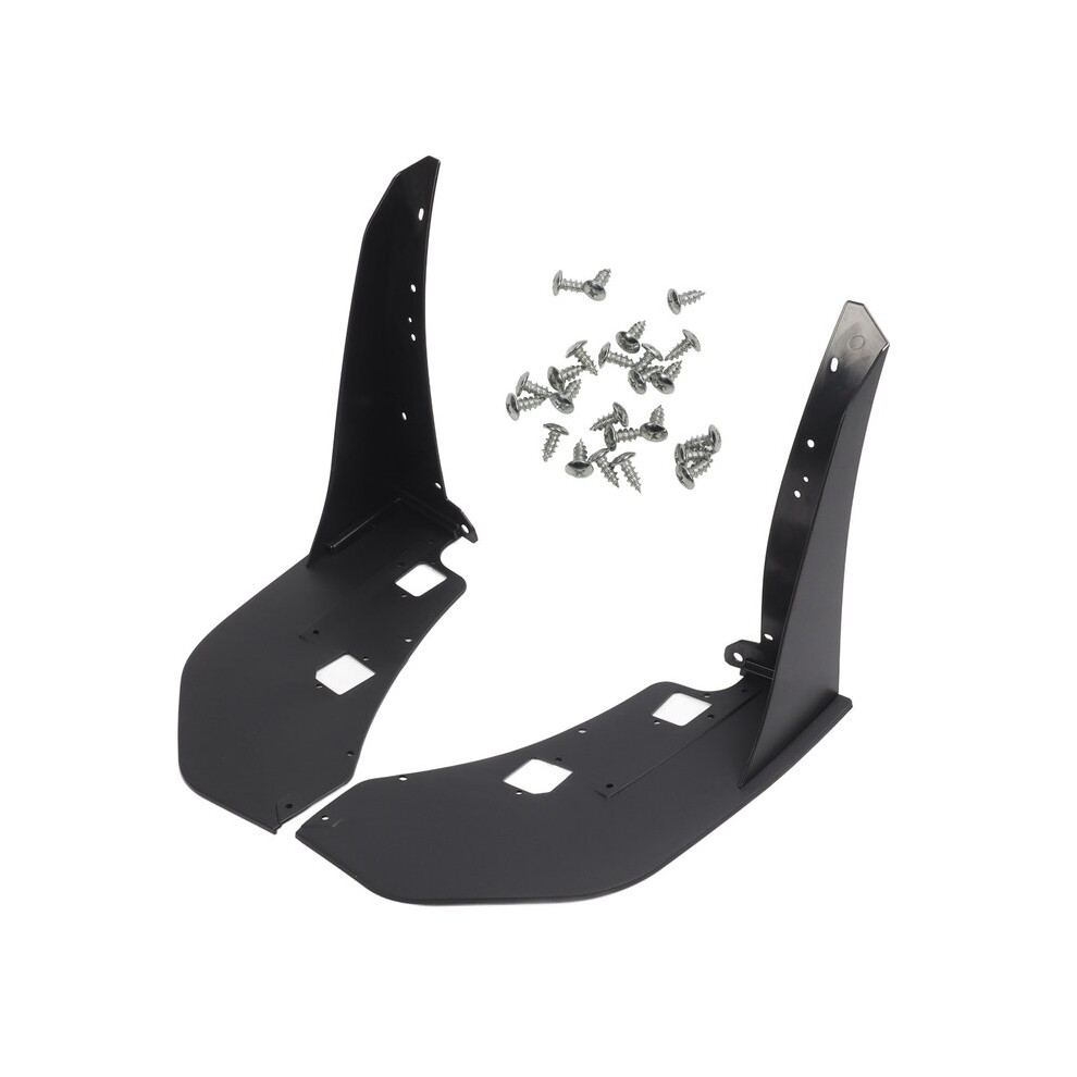 (Black)Pair Of Front Bumper Corner Spoiler Prevent Collision Front Side Corner Winglet For Mustang Gt500 2014 To 2021 Black 9497818834407