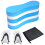 (Black)Swim Training Pull Buoy Adjustable Strap Hand Paddles with Mesh Bag Swim Training Equipment 5-Layer Pull Buoy for 4
