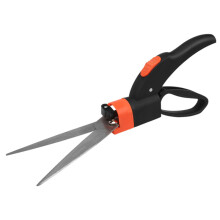 (black)Multifunctional Gardening Mowers Scissors Sharp Tip 360 Rotation Garden Grass Trimming Shears Handheld Lawn Pruning