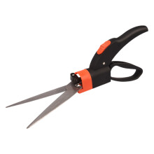 (black)Garden Scissors Lawn Garden Mowing Shears with 360 Degree Rotating Cutting Head Garden Grass Shears for Edge Cutting