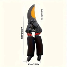 (black)8.5" Professional Titanium Bypass Pruning Shears (T13)- Super Sharp Premium Garden Shears, Pruning Shears For Gardening,