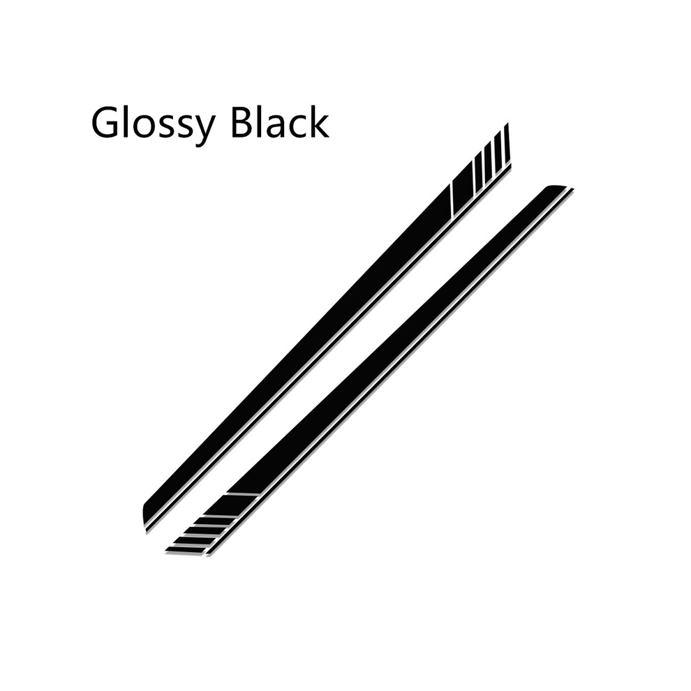 (Glossy )Edition 1 Car Stripe Side Skirt Long Sticker Decal For Mercedes Benz Gle Glk Ml Class Amg W164 W166 Gle350 Black 9497818849593