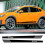 (Γυαλιστερό Μαύρο) Για Subaru XV 2PCS Αυτοκόλλητα Πλαϊνής Φόρμ 3