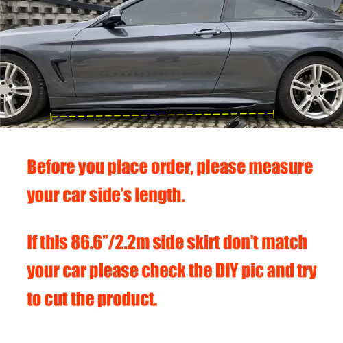 (Γυαλιστερό Μαύρο) Για Αξεσουάρ Mercedes-Benz 2015+ W205 C63 C43 4θυρο 2