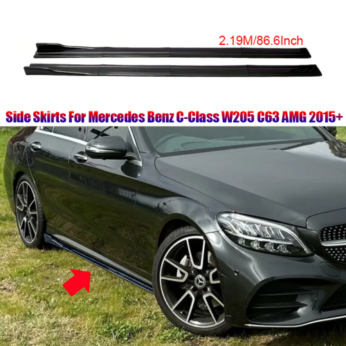 (Γυαλιστερό Μαύρο) Για Αξεσουάρ Mercedes-Benz 2015+ W205 C63 C43 4θυρο 1
