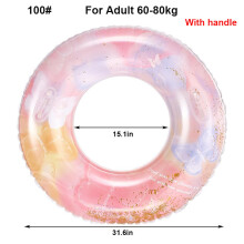 (Für Erwachsene 60-80kg) Rooxin Schwimmring Tube Schwimmender aufblasbarer Schwimmring für Kinder, Erwachsene,