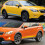 (Γυαλιστερό Πορτοκαλί) Για Subaru XV 2PCS Αυτοκόλλητα Πλαϊνής 4