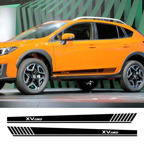 (Γυαλιστερό λευκό) για Subaru XV 2 τεμάχια αυτοκόλλητα πλευρ 2