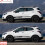(Γυαλιστερό λευκό - με Mokka - Μοντέλο C) Για OPEL MOKKA X Αυτοκόλλητ 3