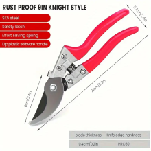 (Red)Garden Shears SK5 Blade Bird Beak Shape Super Sharp Picking Labor-Saving Scissors for Fruit Trees Flowers Bonsai Branches