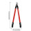 (Κόκκινη εκτεταμένη έκδοση) 1-πακέτο ψαλιδιών κλαδέματος 1