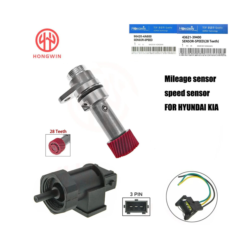 (Set1)Manual Transmission Speedometer Speed Sensor For Hyundai Kia Soul 1.6L Sportage 2.0L 2005 2006 9497818870665