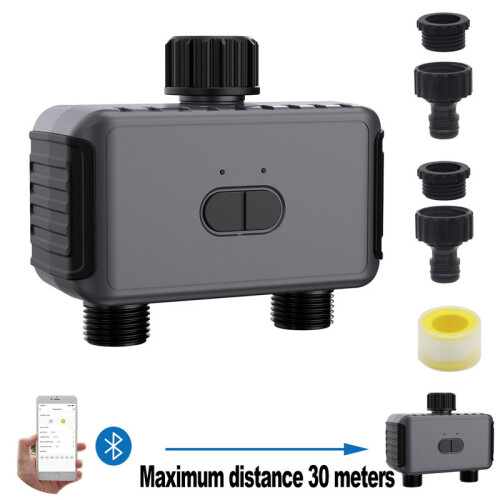 (SGW08)Smart 2 Zone Watering Timer Bluetooth WIFI Garden Automatic ...