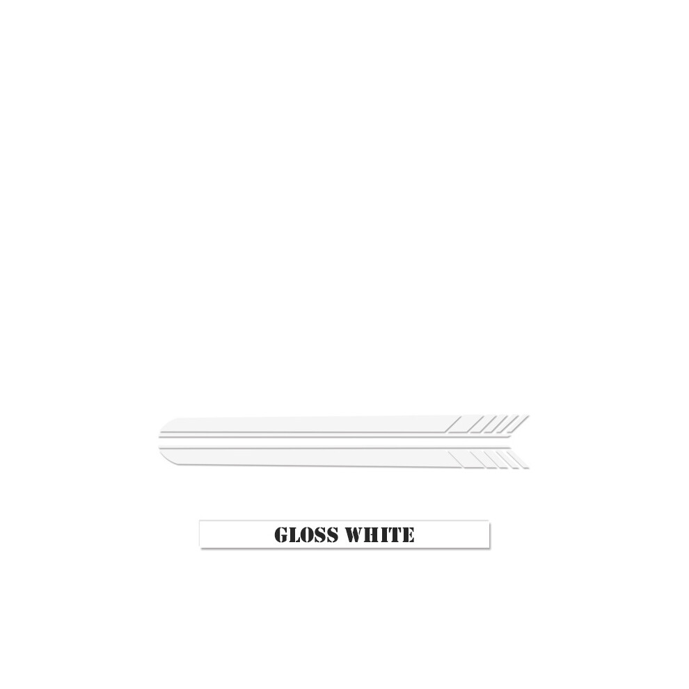 (Side-Gloss )For Mercedes Benz Gls Class X167 X166 Edition 1 Amg Style Car Door Side Skirt Sticker Bonnet Stripe Decal White 9497818872249
