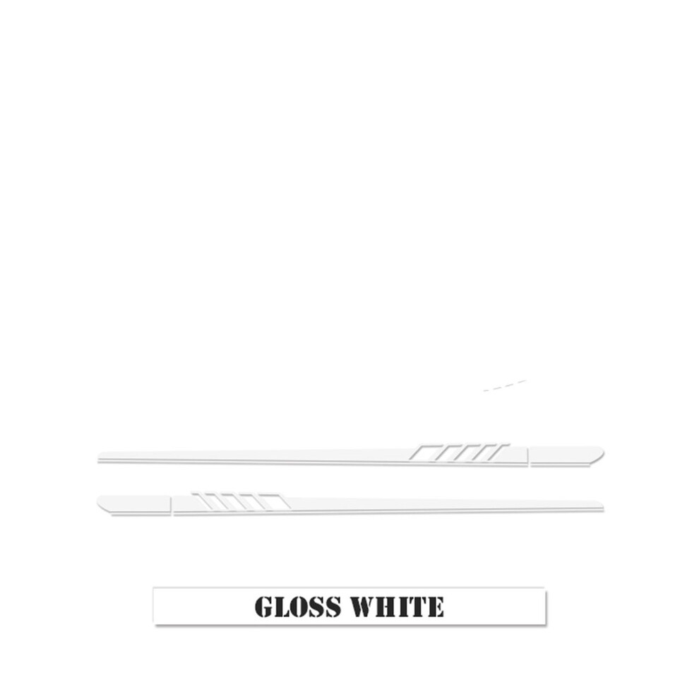 (Side-Gloss )Edition 1 Stripes Kit Side Skirt Decal For Mercedes Benz Gle Glk Ml Class Amg W164 W166 Gle350 Gle400 White 9497818872256