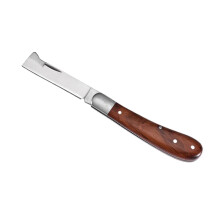 (straight head)Garden Grafting knife Stainless Steel wood Handle Pruning Knife Grafting Tape Fruit Trees tools Gardening