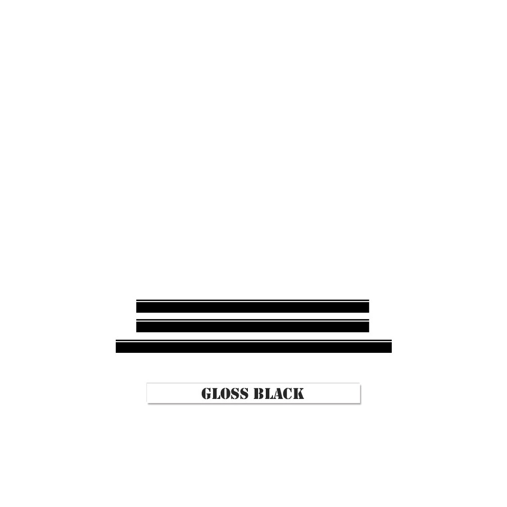 (Stripes-Gloss )For Mercedes Benz Gls Class X167 X166 Edition 1 Amg Style Car Door Side Skirt Sticker Bonnet Stripe Black 9497818874144