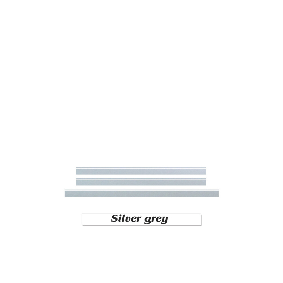 (Stripes- Grey)For Mercedes Benz Gls Class X167 X166 Edition 1 Amg Style Car Door Side Skirt Sticker Bonnet Stripe Silver/Grey 9497818874236
