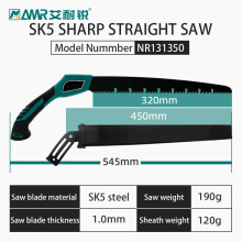 (Straight Saw)Pruning Saw with Scabbard Japanese Fixed Straight Hand Saw Portable Tree Limb Cutter Garden Pruner tool for