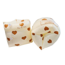 (Love) 1 Paar Schwimmarmkreis, Doppel-Airbag, aufblasbare Schwimmarmschwimmer aus PVC, bedruckt, für