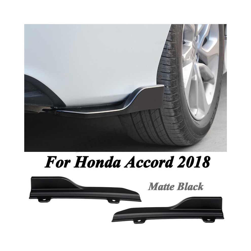 (Matt )2Pcs Bright /Matt For Honda Accord 2018 Car Rear Bumper Lip Winglets Side Skirt Splitters Spoiler Black 9497818861557