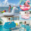 (Γοργόνα - Ροζ) Rooxin Πισίνα Κολύμβησης Φουσκωτή Αιώρα Νερού 2