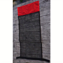 (Nur Netztasche, rot) Schwimmende Pool-Wasserhängematte, Pool-Schwimmliege, langlebiger Schwimmring,