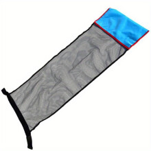(Nur Netztasche blau) Schwimmende Pool-Wasserhängematte, Pool-Schwimmliege, langlebiger Schwimmring,