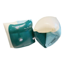 (Olivgrün kariert) 1 Paar Schwimmarmkreis, Doppel-Airbag, aufblasbare Schwimmbecken-Armschwimmer, PVC-bedruckt,