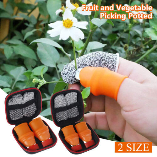(Πορτοκαλί) Κόφτης αντίχειρα σιλικόνης Προστατευτικό δακτύ 2