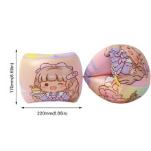 (V)Inflatable Arm Rings Swimming Pool Arm Circle Float Cartoon Printed Life Jacket Adult Kids Floating Sleeves Swimming