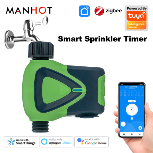 (US Standard(1Pcs))Tuya Smart Sprinkler Timer Garden Automatic Irrigation System Can Programmer Watering Timer Remote Control 1