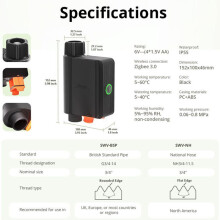 (US Version)3.0 Smart Water Valve IP55 Sprinkler Controller Smart Home Automate Irrigation Timer Work for eWelink Alexa