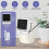 (watering pump kit)Wifi Smart Home Watering Timer Charging App Automatic Micro Drip Irrigation System Solar Panel Powered 4