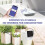 (watering pump kit)Wifi Smart Home Watering Timer Charging App Automatic Micro Drip Irrigation System Solar Panel Powered 3