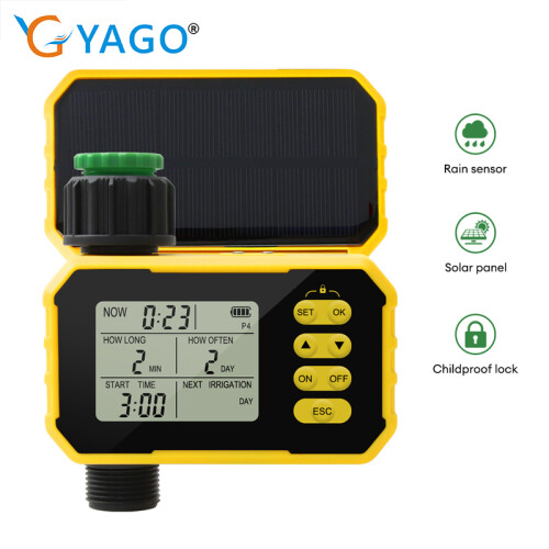 Household Solar Irrigation Timer LCD Automatic Sprinkler Drips System Outdoor Smart Garden Watering Tool Adjustable Program 1
