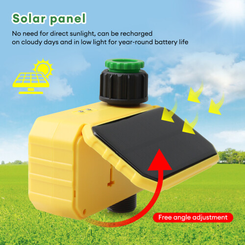 Household Solar Irrigation Timer LCD Automatic Sprinkler Drips System Outdoor Smart Garden Watering Tool Adjustable Program 2