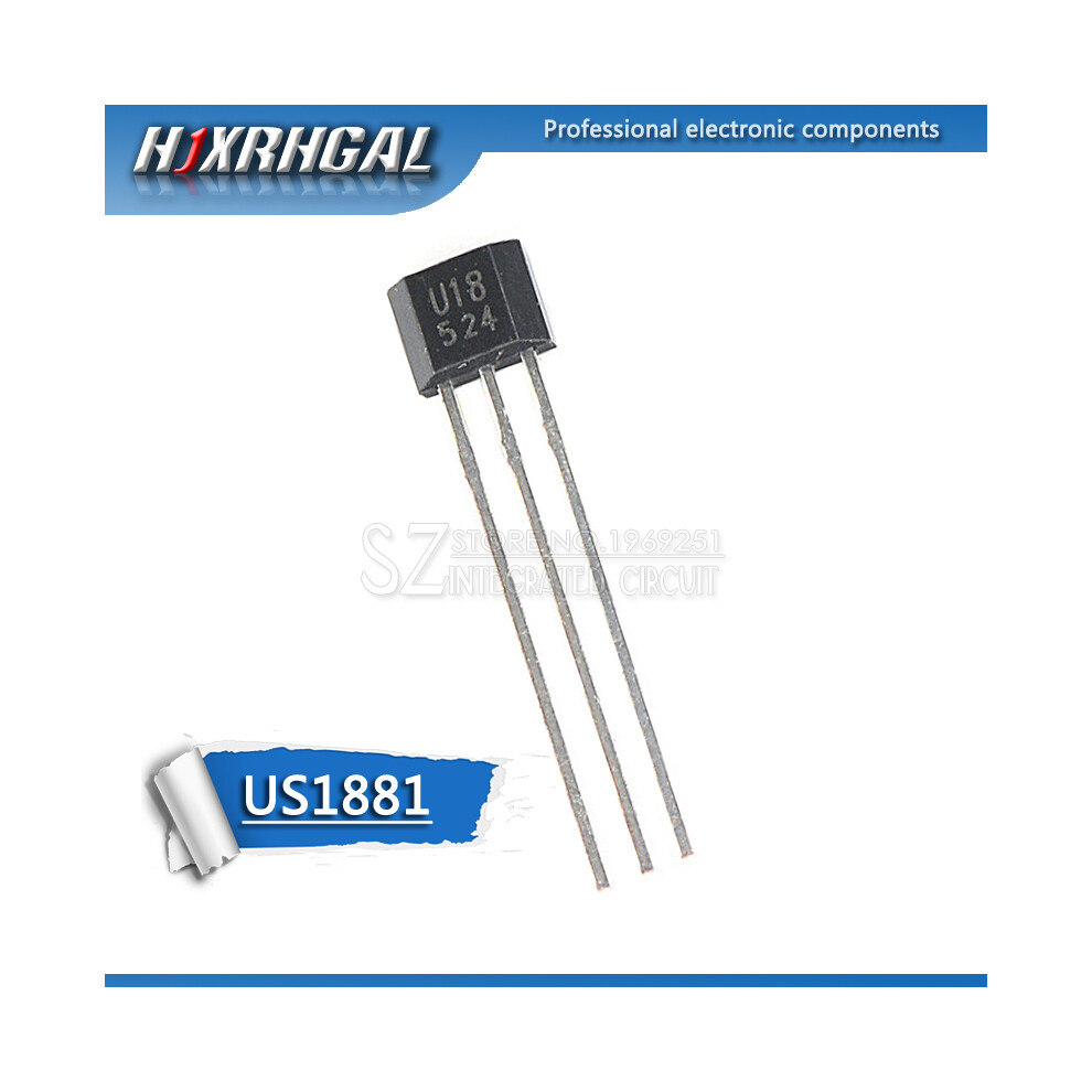 10Pcs U18 Us1881 To-92 Oh188 1881 U18 To92 Hall Effect Sensor Magnetic Detector Hall Sensor Motor Hjxrhgal 9497818886598