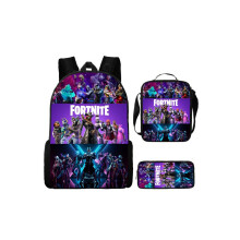 (#32) Fortnite Game School Bag Backpack Lunch Bag Pencil Case 3PCS
