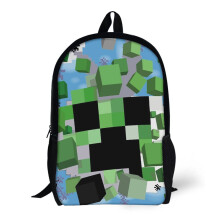 Backpacks Minecraft Exploding Creeper 17inch School Bag