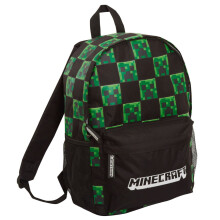 Offizieller Minecraft Creeper Rucksack - Einheitsgröße, Unisex, 40x26x15 cm, Laptop/Schule/Gaming, gepolstert, Canvas