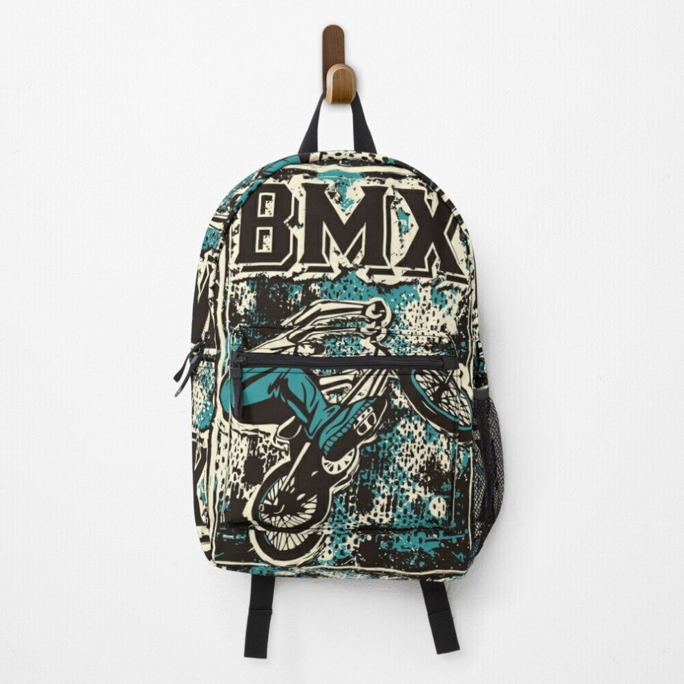 Backpack Retro Bmx Apparel - Grunge Bmx Bike - Bmx Freestyle School Bag Travel 15