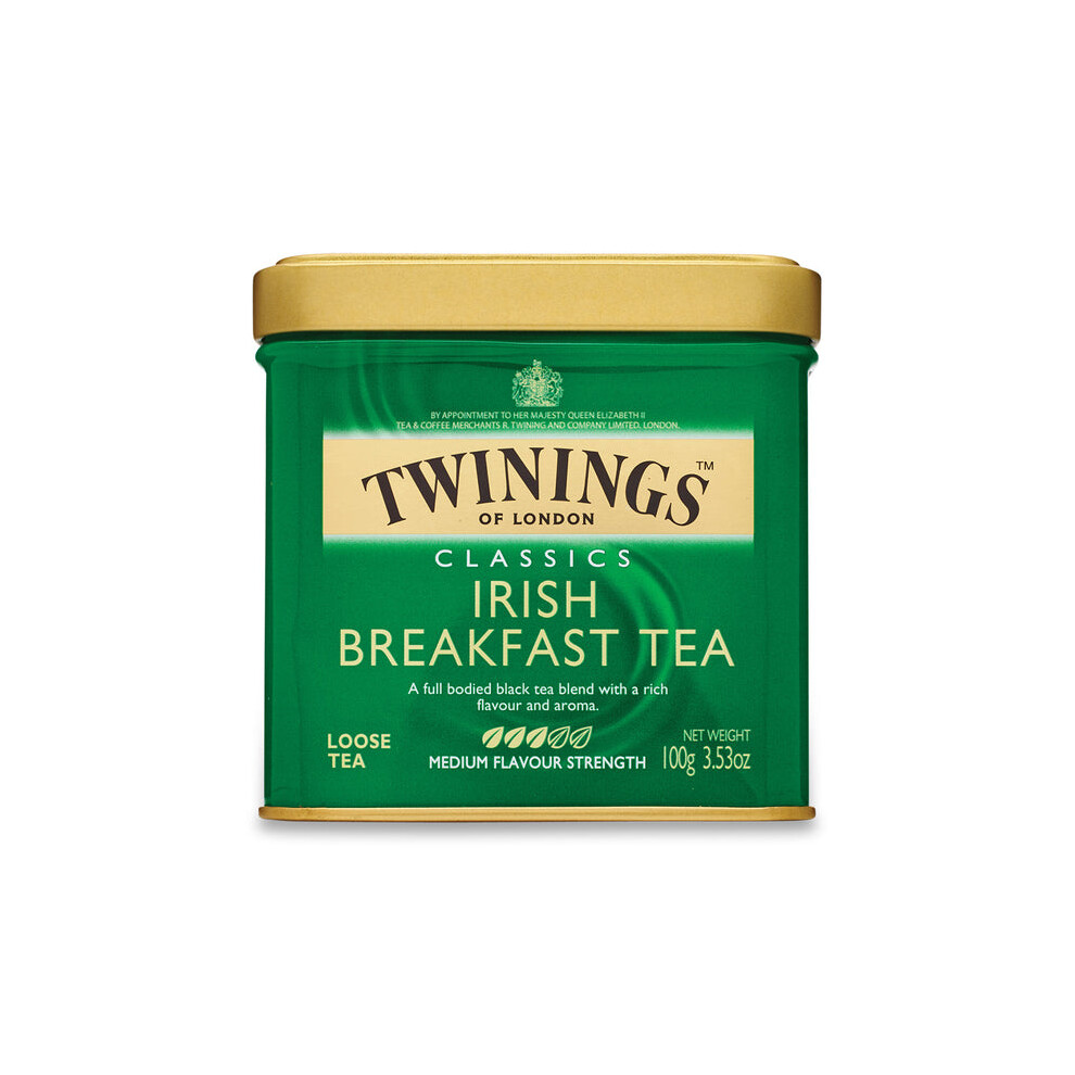 Twinings Irish Breakfast Loose Tea Caddy (International Blend) - 100G