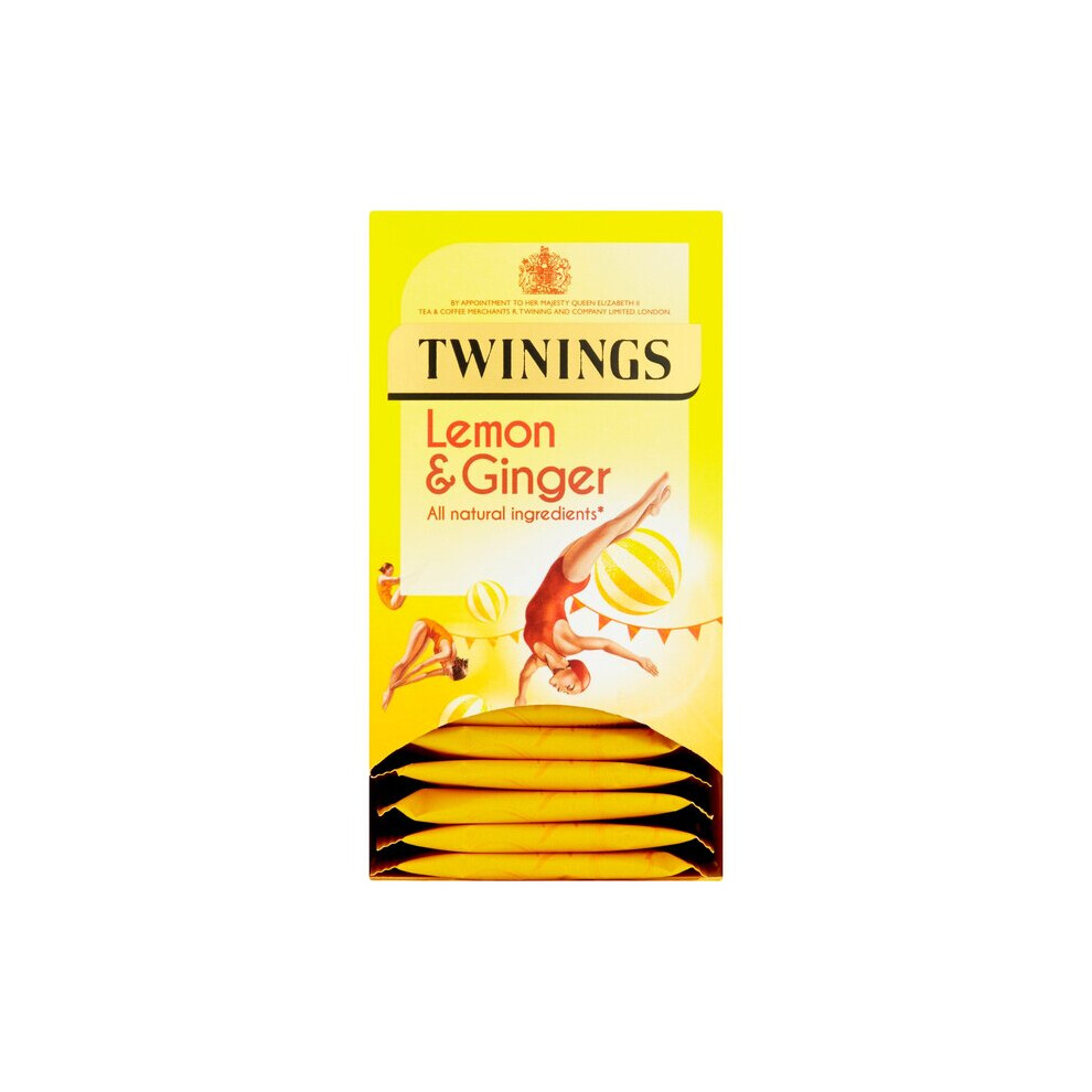 Twinings Lemon & Ginger Tea Bags 20 Per Pack