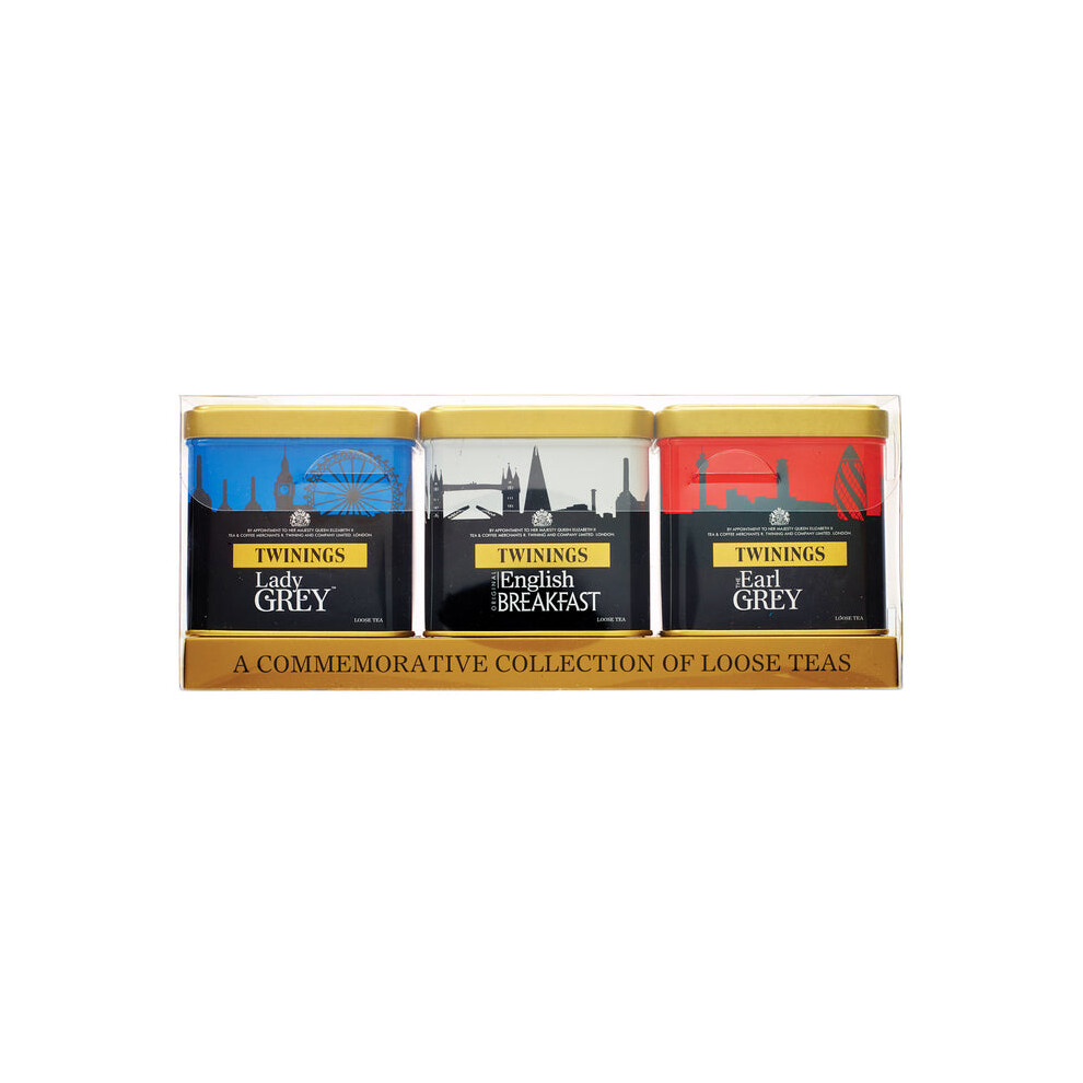 Photos - Other Tableware Twinings London Skyline Red, White and Blue Caddies (Pack of 2)