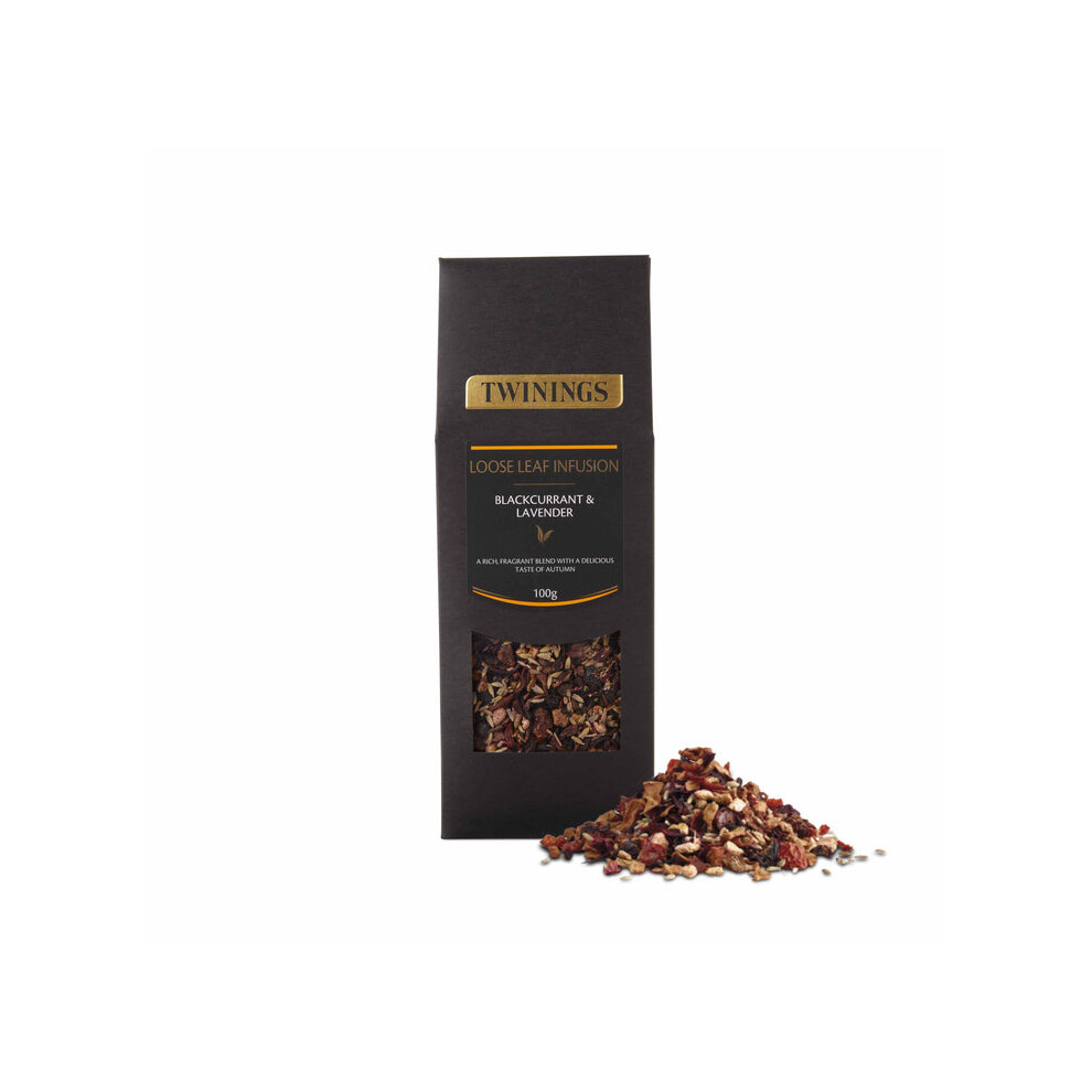 Twinings Blackcurrant & Loose Leaf Tea 125G (Pack Of 2) Lavender