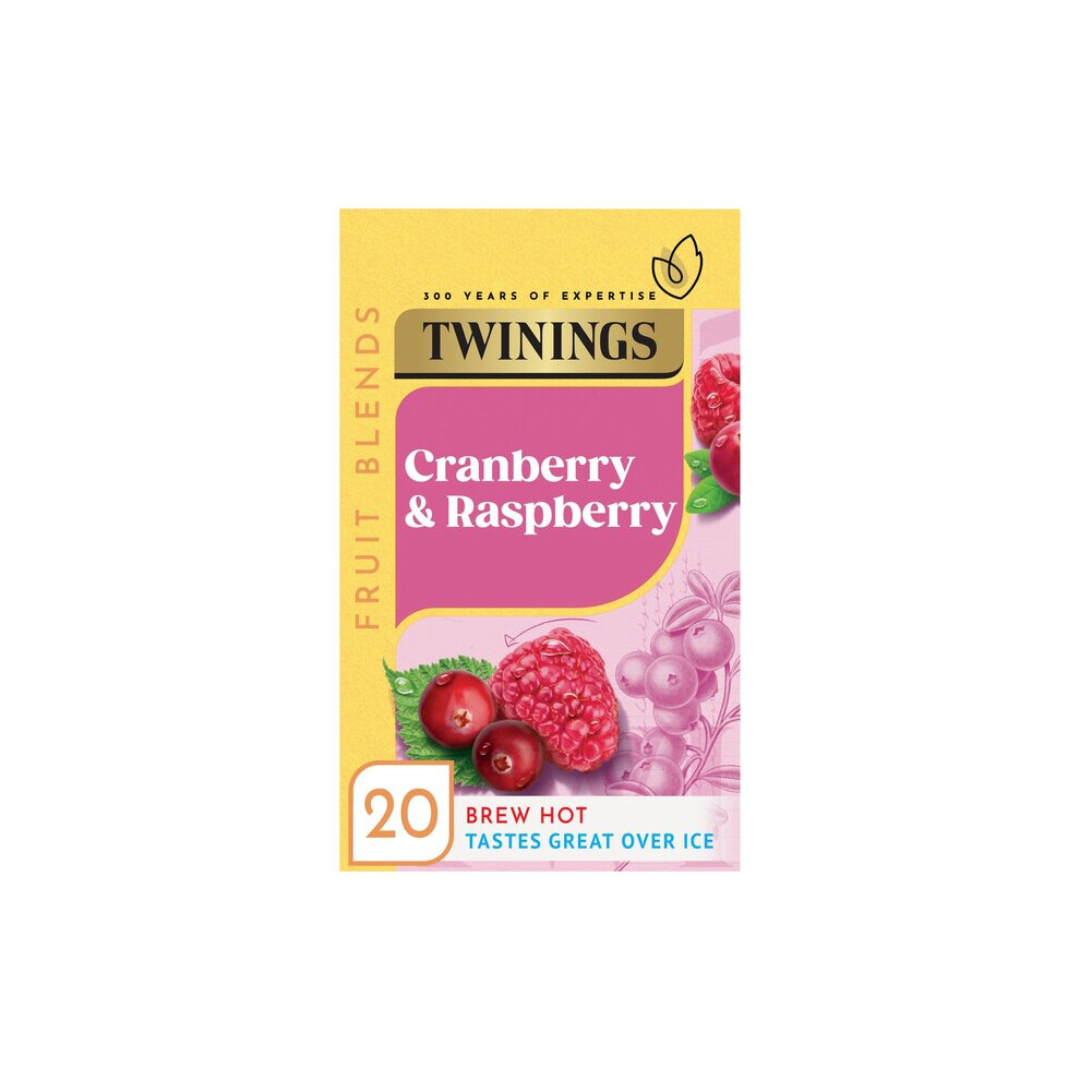 Twinings Cranberry & Raspberry Tea Bags 20 Per Pack