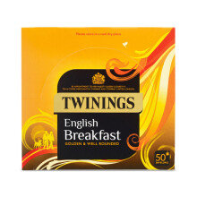Twinings English Breakfast Tea Bags 50 per pack - Pack of 2